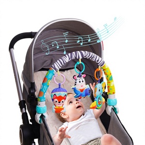 Juguete de Peluche con Clip para Coche Sozzy Zebra para Maternidad; Juguete Colgante para Cuna y Cochecito, Material de Poliéster, Ayuda para Dormir - Product Image 1