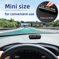 Parasol de voiture promotionnel personnalisé + support de téléphone pour voiture + plaque de stationnement (ensemble cadeau sérigraphié)