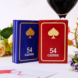 Venta al por mayor de naipes franceses de alta calidad de dos colores rojo y azul de plástico para cualquier <span class=keywords><strong>juego</strong></span> de <span class=keywords><strong>cartas</strong></span> - Product Image 4