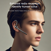 Écouteurs intra-auriculaires mains libres pour entreprise, suppression du bruit ENC, écouteurs sans fil, 2 modes, adaptateur et connexion BT