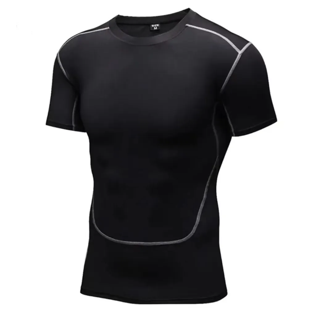 थोक शर्ट छोटी आस्तीन पुरुष पॉलिएस्टर टी शर्ट जिम खेल एथलेटिक टी-शर्ट