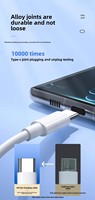 Câble de charge rapide TPE 100W 5A direct usine pour iOS iPad Android Type C Accessoire Téléphone Ordinateur Écouteurs