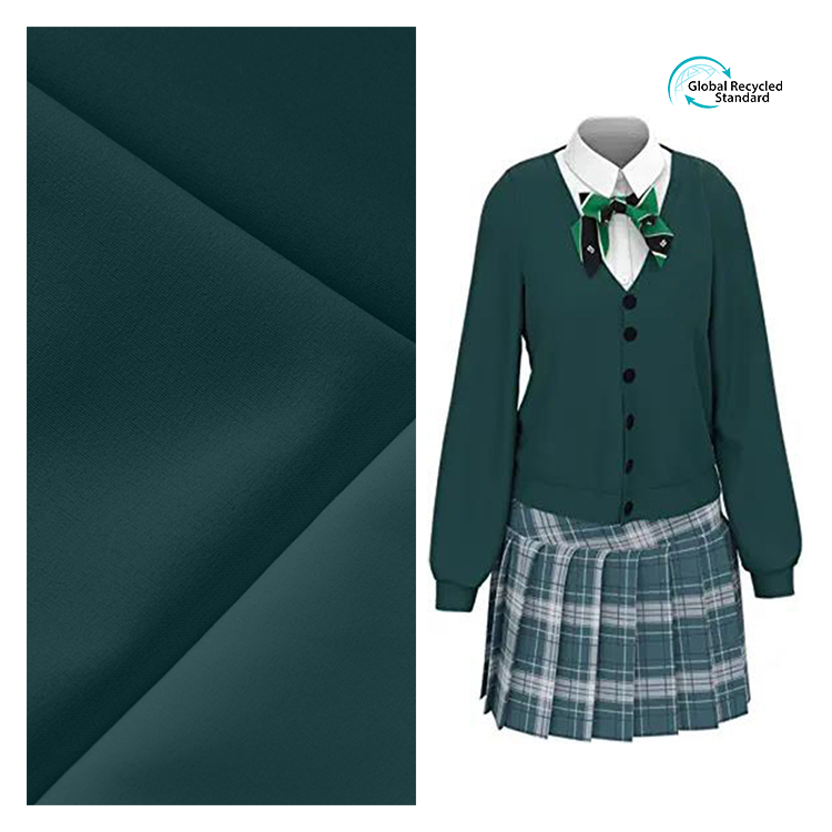 Cheerleading Uniform Fabric School Uniform Fabric Nylon Recycled Stretch Spandex 4 Way Stretch Fabric