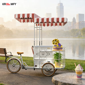 Chariot de vente ambulante pour crème glacée, boissons chaudes et aliments, avec congélateur à poussée libre - Product Image 3