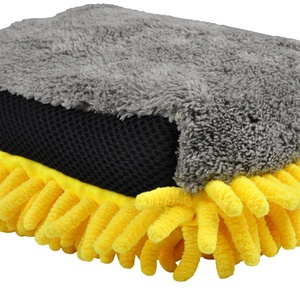 Gant <span class=keywords><strong>de</strong></span> lavage <span class=keywords><strong>de</strong></span> voiture en microfibre doux anti-rayures en chenille avec brosse <span class=keywords><strong>de</strong></span> détaillage pour <span class=keywords><strong>cire</strong></span>, gant <span class=keywords><strong>de</strong></span> nettoyage multifonctionnel épais pour lavage <span class=keywords><strong>de</strong></span> voiture - Product Image 3