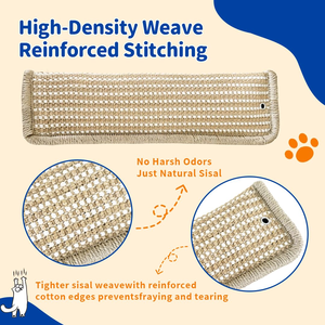 Tapis à gratter pour chat en chanvre écologique, coussin moderne en sisal couleur menthe, jouet à mâcher pour l'auto-entretenement quotidien, jouets-coussins pour animaux de compagnie - Product Image 4