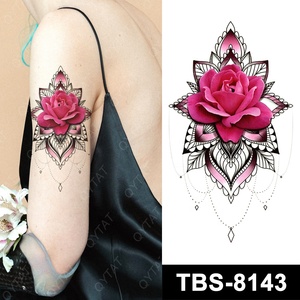 Autocollant de tatouage corporel temporaire imprimé coloré, imperméable, sûr pour la peau, style sexy, personnalisé pour <span class=keywords><strong>femmes</strong></span> - Product Image 4
