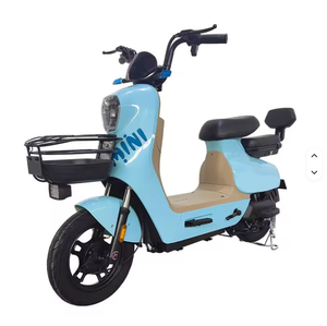 Bicicleta Urbana Mini de 2 Plazas, Batería de Plomo-Ácido de 48V, Motor sin Escobillas de 350W, con Cesta y Respaldo Trasero, Bicicleta Eléctrica para Adultos - Product Image 4