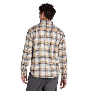 Camisa a Cuadros Casual de Corte Ajustado para Hombre, Elegante, de Manga Larga, Secado Rápido, Transpirable, Antibolitas, Ecológica, Marca Personalizada - Product Image 3