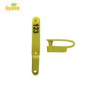 Étiquette d'oreille de mouton de bétail d'animaux de bétail FDX-B RFID 134.2khz 81x11mm étiquettes d'oreille intelligentes de puce personnalisable fournies par extérieur