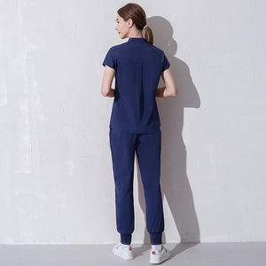 Nouvelle combinaison de gommage <span class=keywords><strong>en</strong></span> <span class=keywords><strong>pharmacie</strong></span>, uniforme médical, fournitures de clinique dentaire, chemise + pantalon de gommage pour femmes, vêtements de travail vétérinaire du Service de santé - Product Image 2
