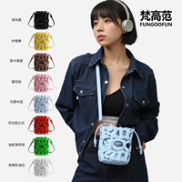 Parti prêt coloré creux sac Fungoofun verre vitré sac à bandoulière femmes mode sacs en gros