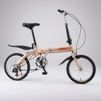16 Zoll Single-Speed Faltrad, leichtes, tragbares Mini-Pendlerfahrrad für Damen und Studentinnen