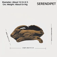 Bol d'alimentation pour reptiles en béton, forme de branche d'arbre réaliste, lourd, anti-renversement, pour dragon barbu, gecko léopard, serpent