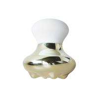 Masseur facial en métal doré avec logo personnalisé Spa Body Relaxant Face Lift Tool 304 Stainless Steel Mushroom Guasha Scraping