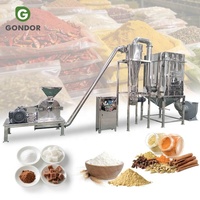 Machine à moudre l'ail, la poudre de piment rouge, le gingembre, les micro-plantains et la farine d'igname