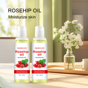Natürliches Hagebutten öl für die Haut Haarpflege Feuchtigkeit spendende Aufhellung Anti-Aging Straffende <span class=keywords><strong>Massage</strong></span> Träger öl Reine ätherische Rose - Product Image 5