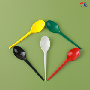 Cuillère en plastique jetable 15cm/21cm, couverts durables de qualité alimentaire pour la fête, la restauration, l'utilisation au restaurant - Product Image 3