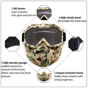 <span class=keywords><strong>Gafas</strong></span> de sol deportivas Unisex con logotipo personalizado, máscara facial, <span class=keywords><strong>gafas</strong></span> de carreras ATV, <span class=keywords><strong>gafas</strong></span> de seguridad para motocicletas al aire libre - Product Image 5