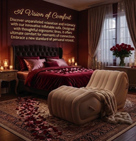 Canapé gonflable érotique avec accoudoirs, chaise ergonomique pour rapports sexuels, coussin pour hommes et femmes, modèle PS101, jouets transfrontaliers