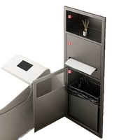 Étagère murale en acier inoxydable 304, design monobloc sans soudure, antirouille, boîte de rangement pour salle de bain, douche, hôtel