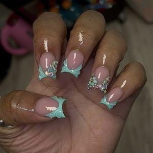 Uñas postizas acrílicas de cobertura completa al por mayor, de alta calidad, hechas a mano, con etiqueta privada, para presionar y fijar. - Product Image 1