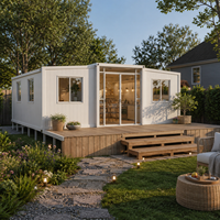 Casa Prefabricada Modular Aislada con Estructura de Acero, Tipo Cabaña Vacacional para Jardín, Lista para Habitar, Expandible, Tipo Contenedor