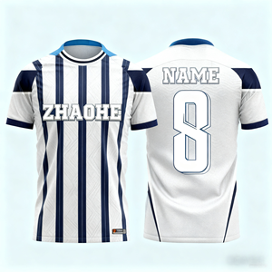 <span class=keywords><strong>Camiseta</strong></span> de Fútbol Retro Personalizada con Impresión por Transferencia de Calor - Diseña Tu Propia <span class=keywords><strong>Camiseta</strong></span> de Fútbol Estilo Vintage Años 80 y 90 para Equipo 100% - Product Image 3