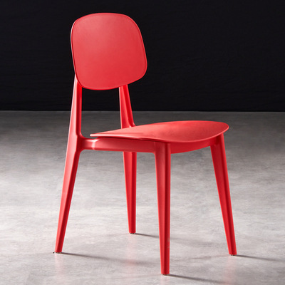 Reinforced red thick macaroon chair