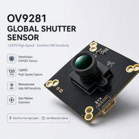 Modul Kamera USB OV9281 120fps Global Shutter 720P Monokrom untuk Pembaca Kode QR Barcode Kecepatan Tinggi