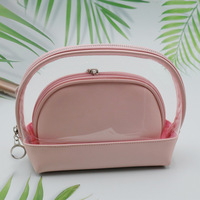 Sac de voyage transparent en PVC pour cosmétiques et maquillage, trousse de toilette transparente en PVC