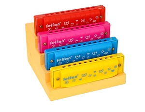 Piano <span class=keywords><strong>hohner</strong></span> <span class=keywords><strong>harmonica</strong></span> en plastique son coloré 10 trous en gros illumination éducative Instruments de musique parent-enfant bébé - Product Image 1