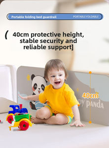 Barrière de lit portable pour bébé - Pliable, sans installation, barrière de sécurité anti-chute pour les voyages, les hôtels, les lits d'enfants en bas âge - Product Image 3