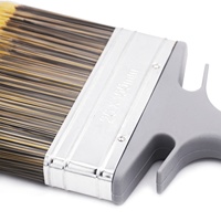 Pinceaux professionnels de 4 pouces avec manche en plastique traité pour projets industriels et de bricolage Support OEM personnalisé
