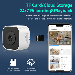 กล้องรักษาความปลอดภัยหน้าต่างอัจฉริยะ 2K 2.4GHz WiFi กล้องภายในอาคาร มองเห็นในที่มืดแบบ Starlight <span class=keywords><strong>ตรวจ</strong></span>จับความเคลื่อนไหว แจ้งเตือนทันที บันทึกตลอด 24/7 - Product Image 6