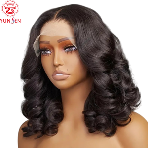 Perruque Lace Front en Fibre Haute Température avec Ondulations Naturelles et Base en Dentelle Transparente pour Femmes – Très Populaire en Afrique - Product Image 1