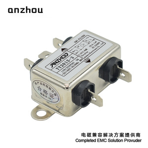 Filtro de Línea Eléctrica Anzhou TY201S-6 115/250VAC 6A, Filtro EMI de Modo Común para Equipos Eléctricos - Product Image 3
