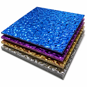 Lastra in Acciaio Inossidabile 304 con Effetto Ondulato, Rivestimento PVD Colorato, Piastra Decorativa in Metallo, 5000T Disponibili, Spedizione Immediata - Product Image 5