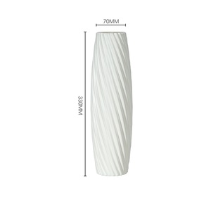 ZGBROTHERS Florero Alto Moderno de Plástico de Alta Calidad, Blanco, para Arreglos Florales Artificiales, Decoración de Mesa Grande - Product Image 6