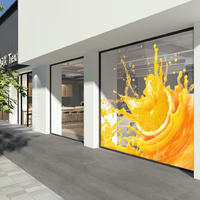 Haute transparence LED média verre puissance spéciale extérieur LED écran d'affichage panneau d'affichage mur pour Architecture publicité de façade