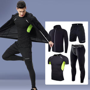 アウトドアウェアジムスポーツクイックドライヨガサマーフィットネスウェアスポーツウェアジョギングトラックスーツを実行しているカスタム男性 - Product Image 6