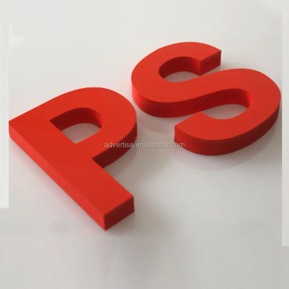 Factory Custom made Wall mounted lobby sign english letters soft custom placemats adhesive pvc letter sign 3d acrylic letters