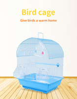 Cages à oiseaux portables robustes en gros, cages à oiseaux en métal pour la maison, pour perroquets