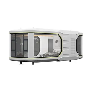Cabina cuboide moderna a prueba de sonido de diseño único de fábrica especializada, cabina para dormir, contenedor de cápsulas para exteriores para hotel de cápsulas caseras