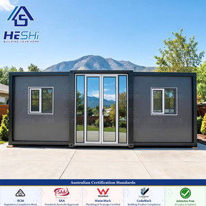 Maison pliable moderne de type bungalow, conforme aux normes australiennes AS NZS 1170.2, résistante au vent, conteneur extensible de 30 pieds, 3, 4 ou 5 chambres. - Product Image 1
