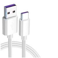 Kabel Data USB Type-C 1m Berlapis PVC Laris 2022, Pengisian Cepat Pintar untuk Ponsel Android, Aksesoris Ponsel Grosir