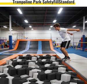 Cubos de Espuma para Adultos y Mujeres, 48 Piezas, 5 Pulgadas, Bloques de Gimnasia para Trampolín, Acolchado Protector Multideportivo para <span class=keywords><strong>Parkour</strong></span> y Skate - Product Image 5