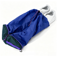 Sac de rangement pour chaussures en polyester imperméable pliable et portable, pochette de voyage pour chaussures de sport - Durable et multifonction