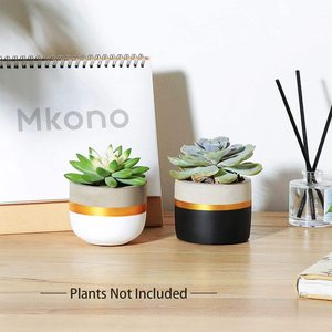 Planteur à ciment Succulent moderne 3-4 pouces, Pots de fleurs en béton, Mini Pot de ciment pour herbe de Cactus d'<span class=keywords><strong>intérieur</strong></span>, offre spéciale - Product Image 5