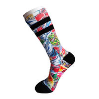 Vente en gros de chaussettes de sport sans coutures imprimées sur mesure pour hommes de haute qualité Designer Sport Logo Casual Fashion Custom Sublimation Chaussettes